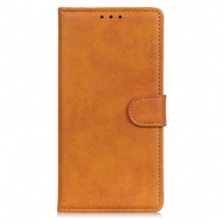 Flip Cover Samsung Galaxy A03 Effekt Af Mat Læder