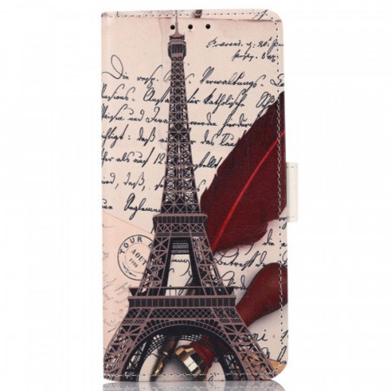 Flip Cover Samsung Galaxy A03 Poetens Eiffeltårn
