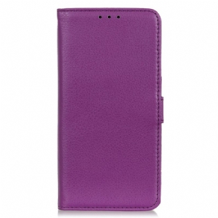 Flip Cover Samsung Galaxy A03 Premium Litchi Imiteret Læder
