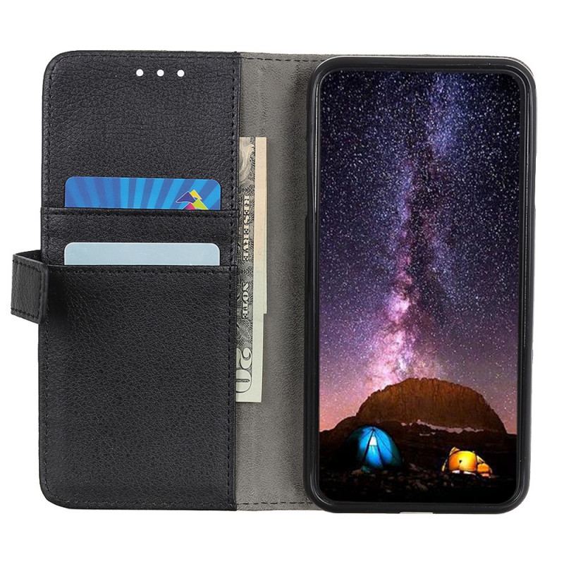 Flip Cover Samsung Galaxy A03 Premium Litchi Imiteret Læder