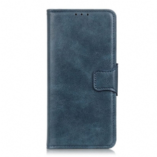 Flip Cover Samsung Galaxy A03 Vendbar Lås I Lædereffekt