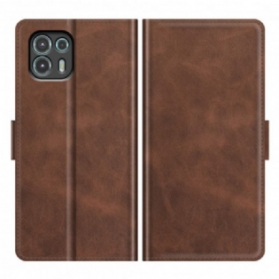 Flip Cover Motorola Edge 20 Lite Læder Cover Klassisk Dobbeltklap