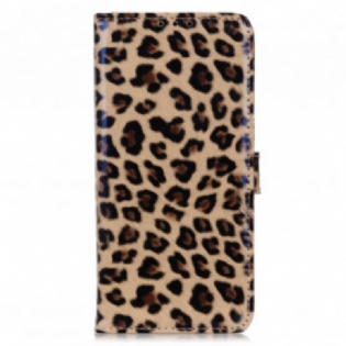 Læder Cover Motorola Edge 20 Lite Leopard