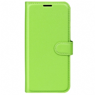 Læder Cover Oppo Reno 8 Klassisk Stil