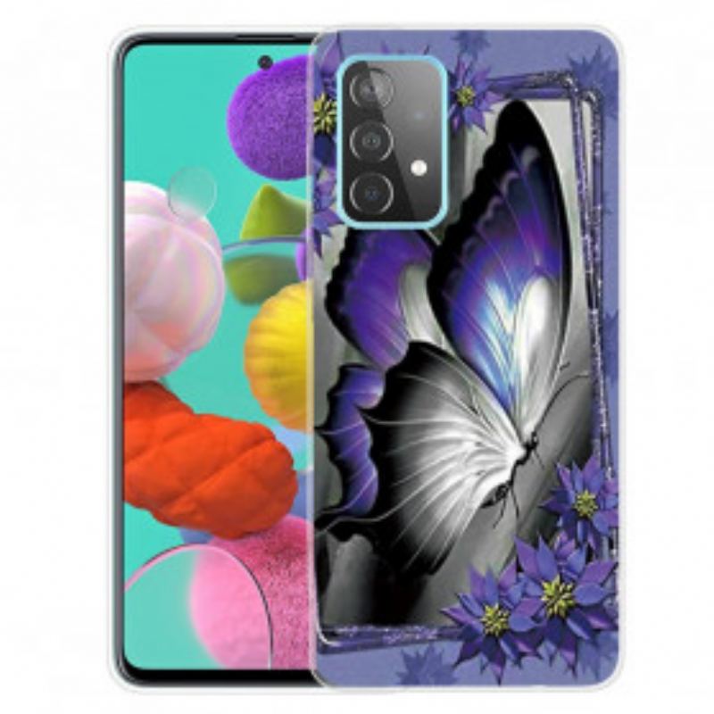 Cover Samsung Galaxy A32 Kongelig Sommerfugl