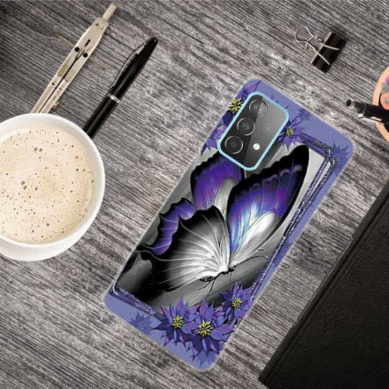 Cover Samsung Galaxy A32 Kongelig Sommerfugl