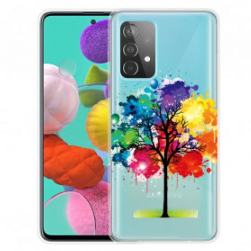Cover Samsung Galaxy A32 Sømløst Akvareltræ
