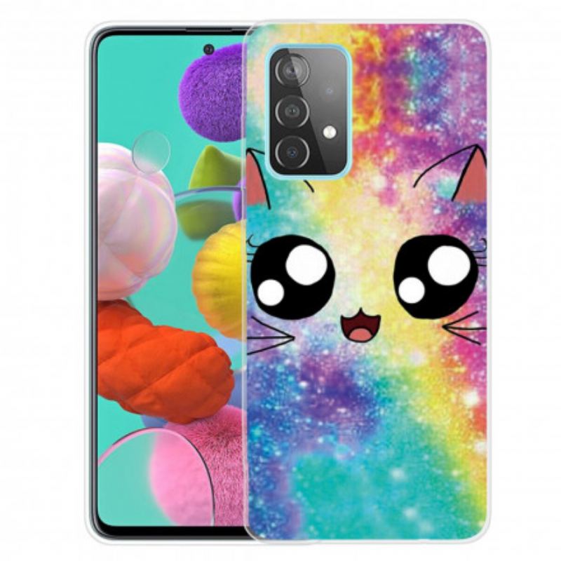 Cover Samsung Galaxy A32 Tegneserie Kat