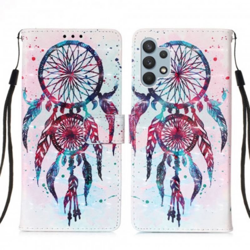 Flip Cover Samsung Galaxy A32 Akvarel Drømmefanger