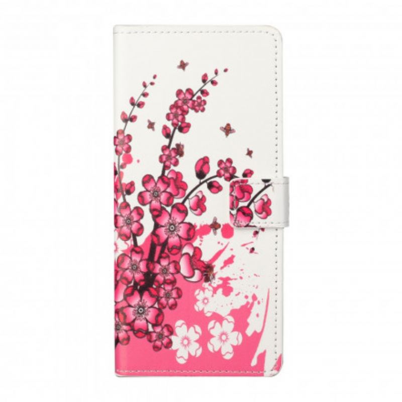 Flip Cover Samsung Galaxy A32 Tropiske Blomster