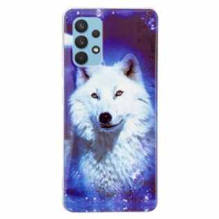 Mobilcover Samsung Galaxy A32 Fluorescerende Wolf Series