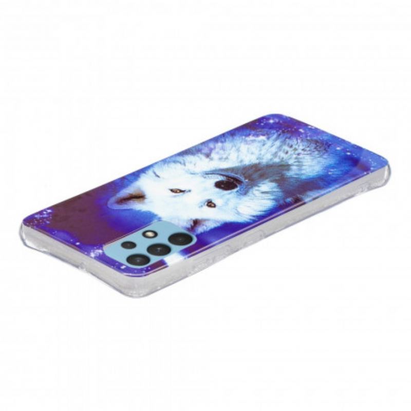 Mobilcover Samsung Galaxy A32 Fluorescerende Wolf Series