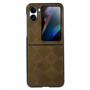 Cover Oppo Find N2 Flip Flip Cover Vævet Stil