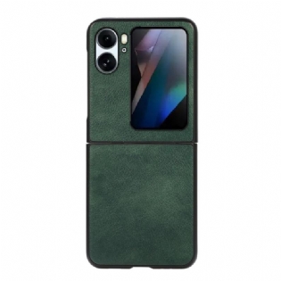 Mobilcover Oppo Find N2 Flip Flip Cover Læder Tekstur