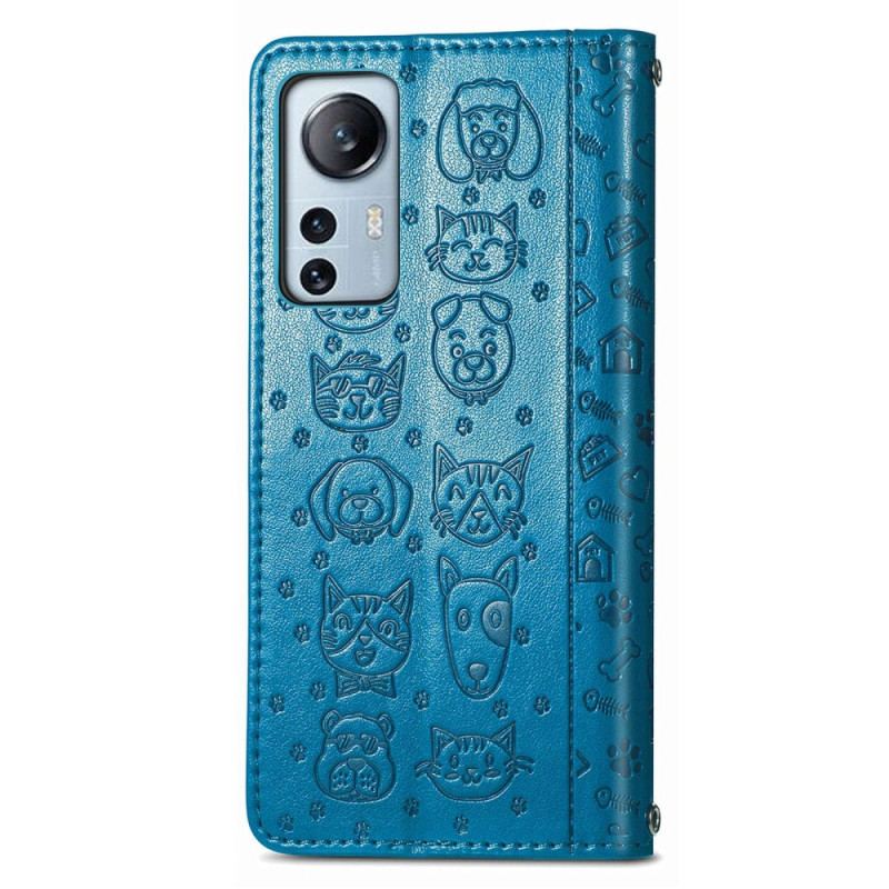 Flip Cover Xiaomi 12 Lite Animerede Dyr