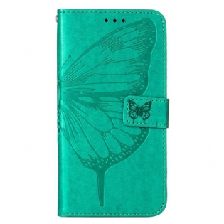 Flip Cover Xiaomi 12 Lite Sommerfugledesign Med Snor