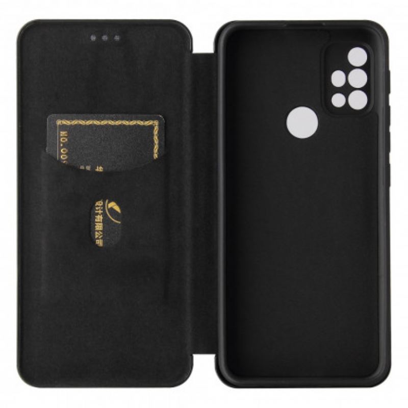 Cover Moto G30 / G10 Flip Cover Farvet Carbon Silikone