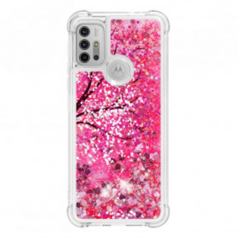 Cover Moto G30 / G10 Glitter Træ