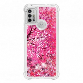 Cover Moto G30 / G10 Glitter Træ