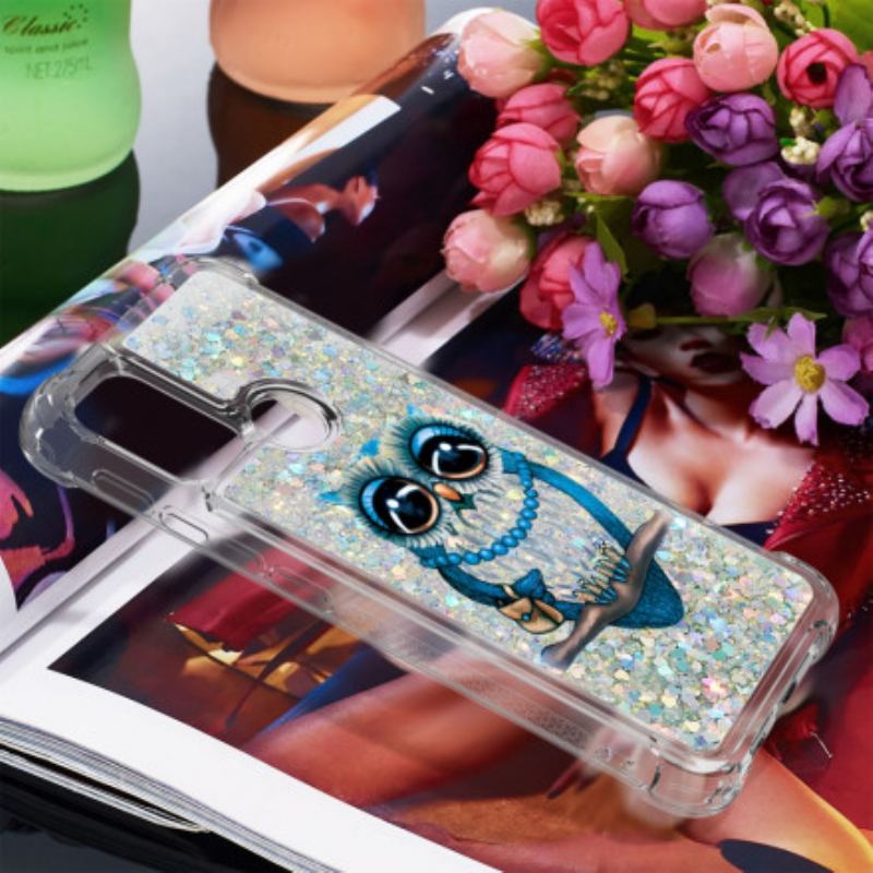 Cover Moto G30 / G10 Miss Owl Pailletter