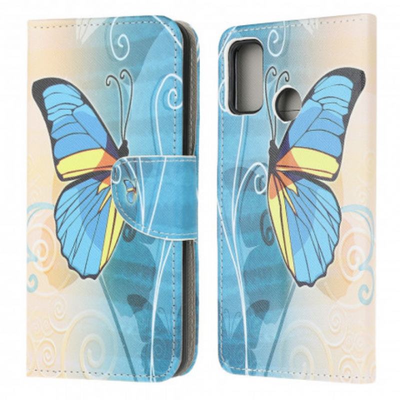 Flip Cover Moto G30 / G10 Sommerfugle