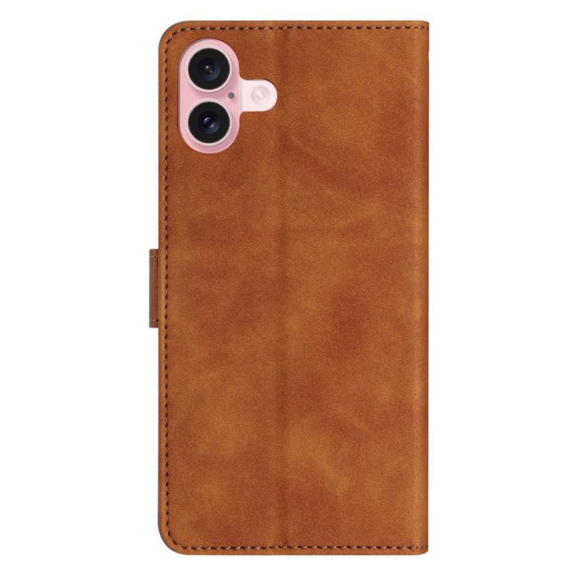 Flip Cover iPhone 16 Sommerfuglefrise