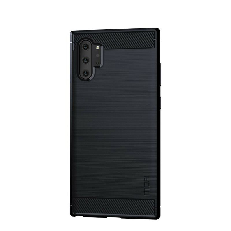 Cover Samsung Galaxy Note 10 Plus Mofi Børstet Kulfiber
