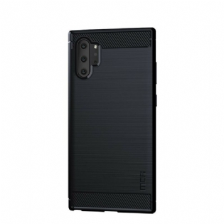 Cover Samsung Galaxy Note 10 Plus Mofi Børstet Kulfiber