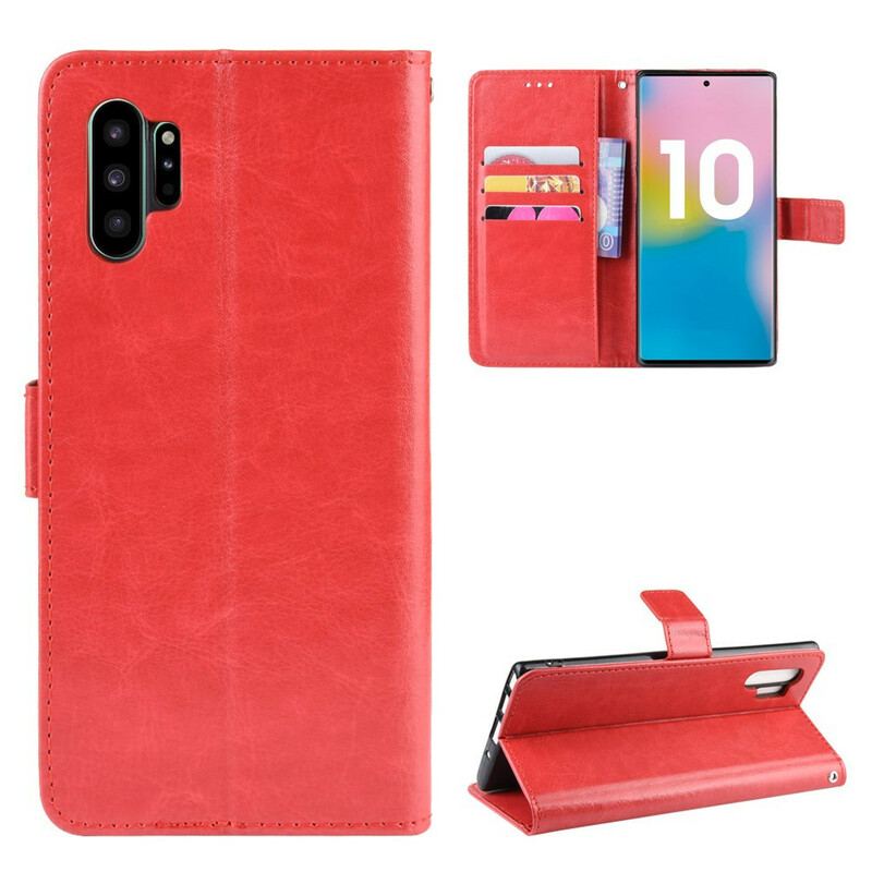 Flip Cover Samsung Galaxy Note 10 Plus Prangende Kunstlæder