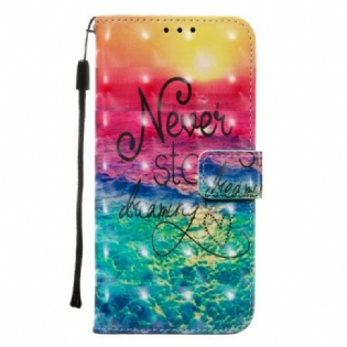 Læder Cover Samsung Galaxy Note 10 Plus Stop Aldrig Med At Drømme