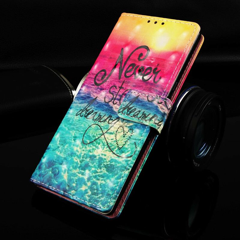 Læder Cover Samsung Galaxy Note 10 Plus Stop Aldrig Med At Drømme