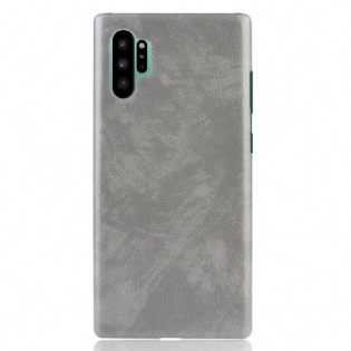 Mobilcover Samsung Galaxy Note 10 Plus Klassisk Litchi-lædereffekt