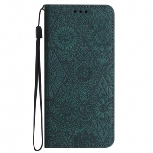 Flip Cover Samsung Galaxy A55 5g Patchwork Med Rem