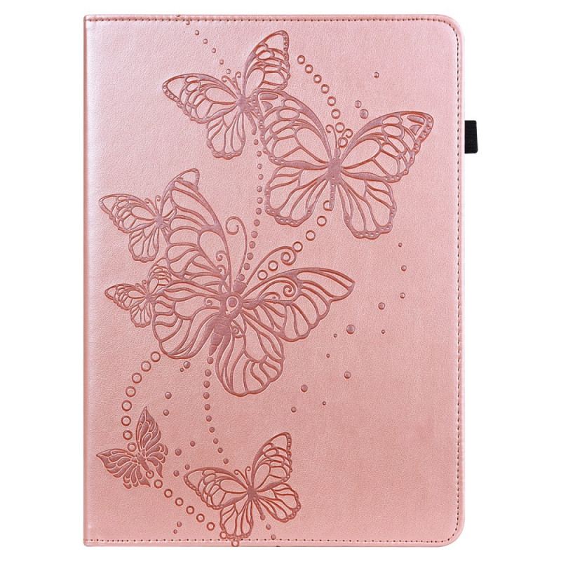 Etui Xiaomi Pad 5 Multifunktionelt Sommerfugle Mønster