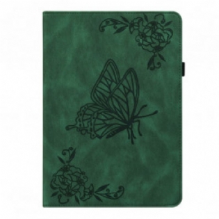 Etui Xiaomi Pad 5 Stiliserede Sommerfugle