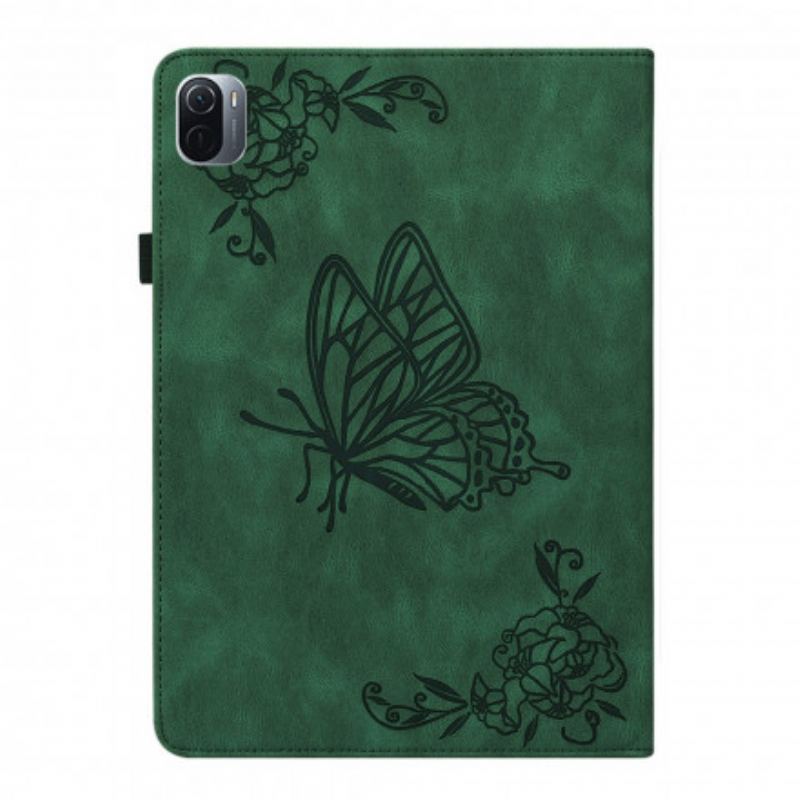 Etui Xiaomi Pad 5 Stiliserede Sommerfugle