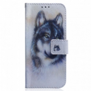 Flip Cover Samsung Galaxy M33 5G Akvarel Hund