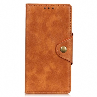 Flip Cover Samsung Galaxy M33 5G Imiteret Læder Knap