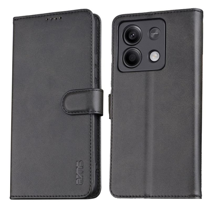 Flip Cover Til Xiaomi Redmi Note 13 5g Azns Lædereffekt