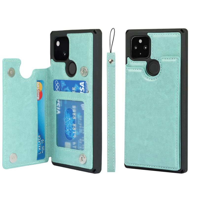 Cover Google Pixel 5 Kortholderstativ Og Snor