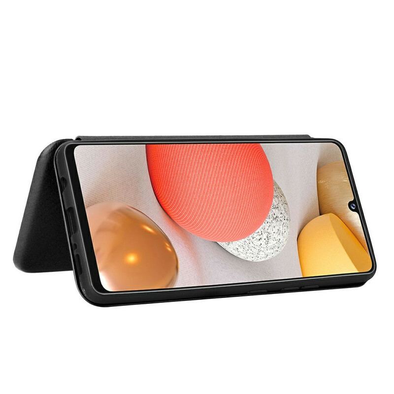 Cover Samsung Galaxy A42 5G Flip Cover Kulfiber