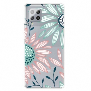 Cover Samsung Galaxy A42 5G Gennemsigtig En Blomst