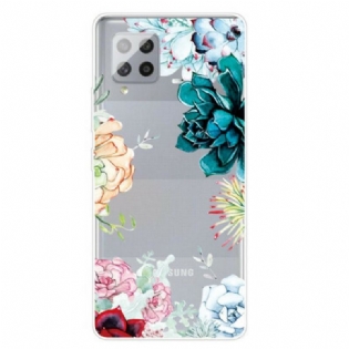 Cover Samsung Galaxy A42 5G Sømløse Akvarelblomster