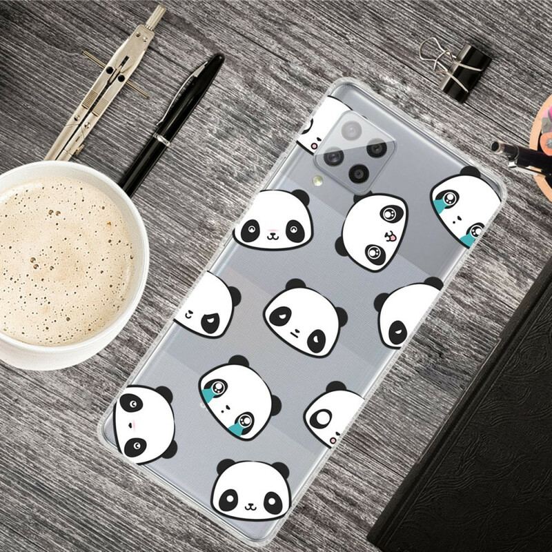 Cover Samsung Galaxy A42 5G Sømløse Sentimentale Pandaer