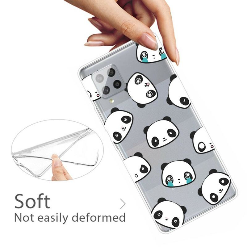 Cover Samsung Galaxy A42 5G Sømløse Sentimentale Pandaer