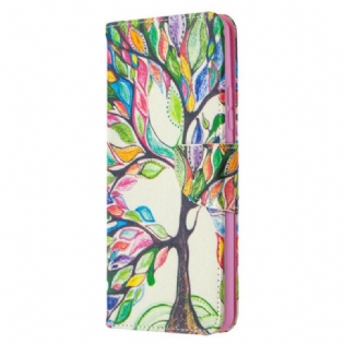 Flip Cover Samsung Galaxy A42 5G Farverigt Træ