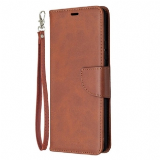 Flip Cover Samsung Galaxy A42 5G Læder Cover Glat Flap Skrå