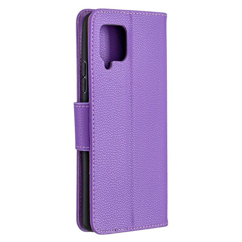 Flip Cover Samsung Galaxy A42 5G Læder Cover Litchi Rabat Oblique