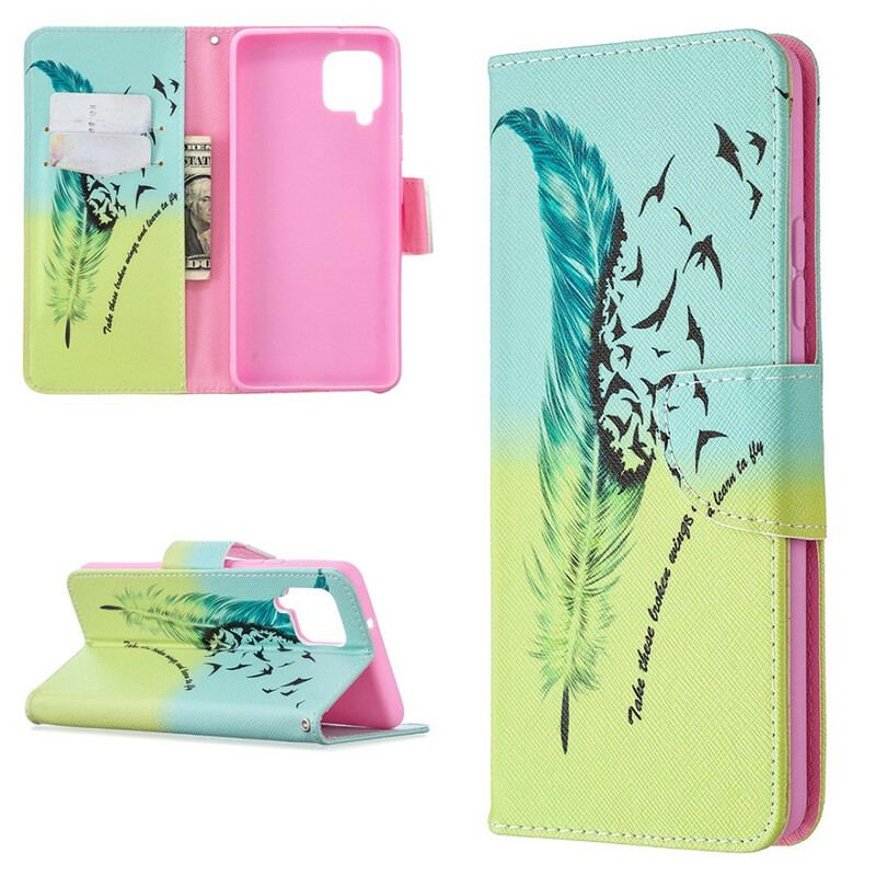 Flip Cover Samsung Galaxy A42 5G Lære At Flyve