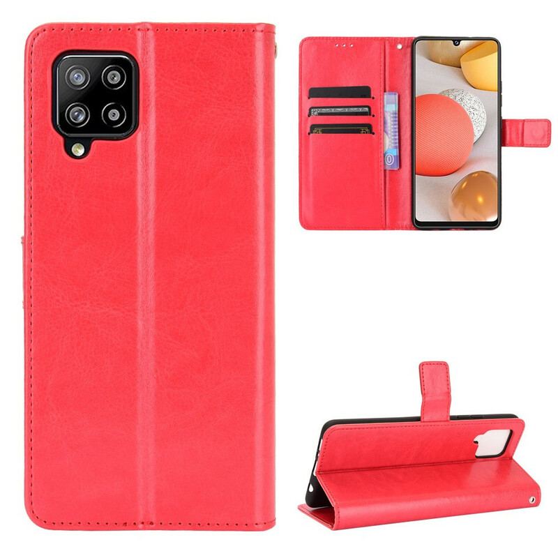 Flip Cover Samsung Galaxy A42 5G Prangende Kunstlæder